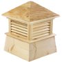 Kent wood cupolas...louvered cupola features a hip style wooden roof and smooth base