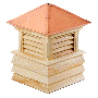 dover cupola...hip style copper roof and shiplap wood base