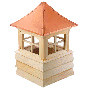 guilford cupola...pagoda style copper roof and shiplap base
