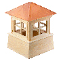huntington cupola...hip style copper roof and smooth base