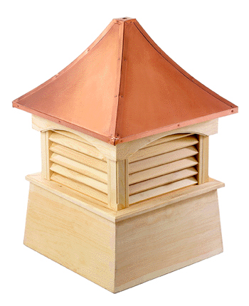 coventry cupola...pagoda style copper roof and smooth wood base