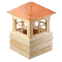 plymouth cupola...hip style copper roof and shiplap base